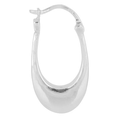 BUY 925 SILVER MINIMALIST HOOP EARRING PLAIN EARRING